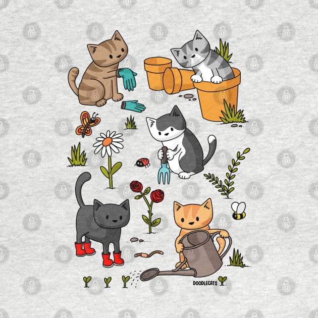 Gardening Cats by Doodlecats 